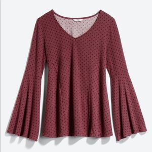 StitchFix blouse with flare sleeve